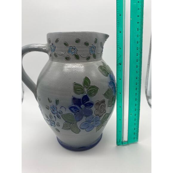 Betschdorf signed by  Krumeich,H Gres D Alsace Stoneware‎ salt glaze Pitcher. - Picture 7 of 11
